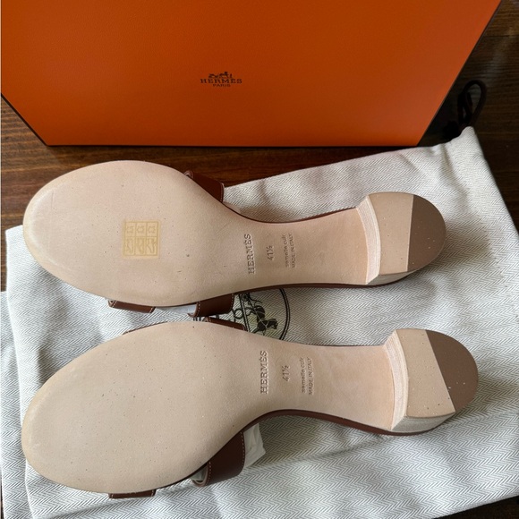 Hermes Oasis sandals, Gold, size 41.5 - Picture 5 of 7